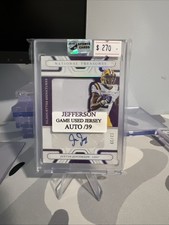 2022 National Treasures Silhouette  Signatures Justin Jefferson Patch Auto /39