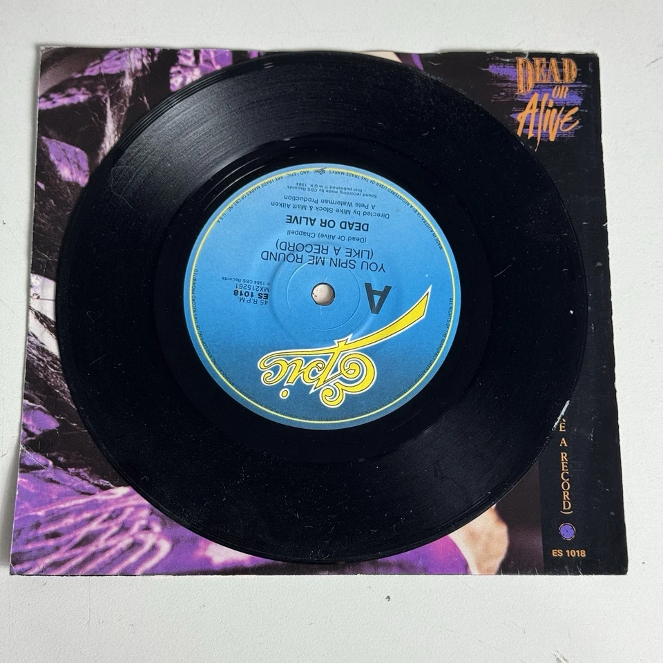 Dead Or Alive You Spin Me Round Like A Record Vinyl Single 45rpm Epic ES1018 - Image 3 of 4