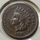 1881 Indian Head Cent - VF