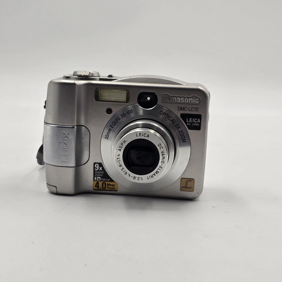 Panasonic Lumix DMC-LC70 4.0MP Digital Camera, Silver - Tested, photo 2 of 5