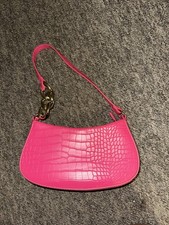 Primark Pink Faux Leather Bag With Strap in originin original condition