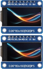 2pcs ST7735 0.96 Inch 80x160 RGB IPS TFT LCD Display Module 3.3V SPI Interface