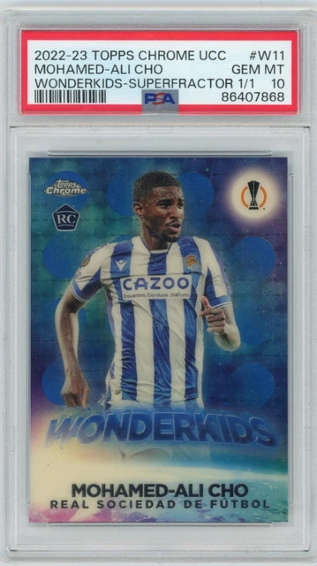 2022 Topps Chrome Mohamed-Ali Cho #W11 Wonderkids Superfractor 1/1 PSA 10