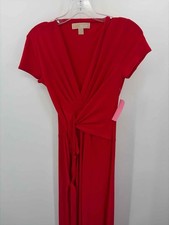 Pre-Owned MICHAEL Michael Kors Red Size XS Hi-Low Short Sleeve Dress