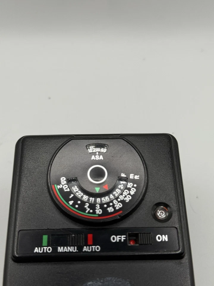 Canon Speedlite 155A Flash • Tested Working • Clean • Minor Mount Chip Read - Image 3 of 4