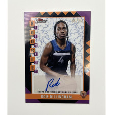 Topps 2024-25 Finest Rob Dillingham Rookie Auto /25 Minnesota Timberwolves NBA