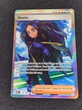 Geeta 218/197 Ultra Rare Obsidian Flames Pokemon Holo Near Mint