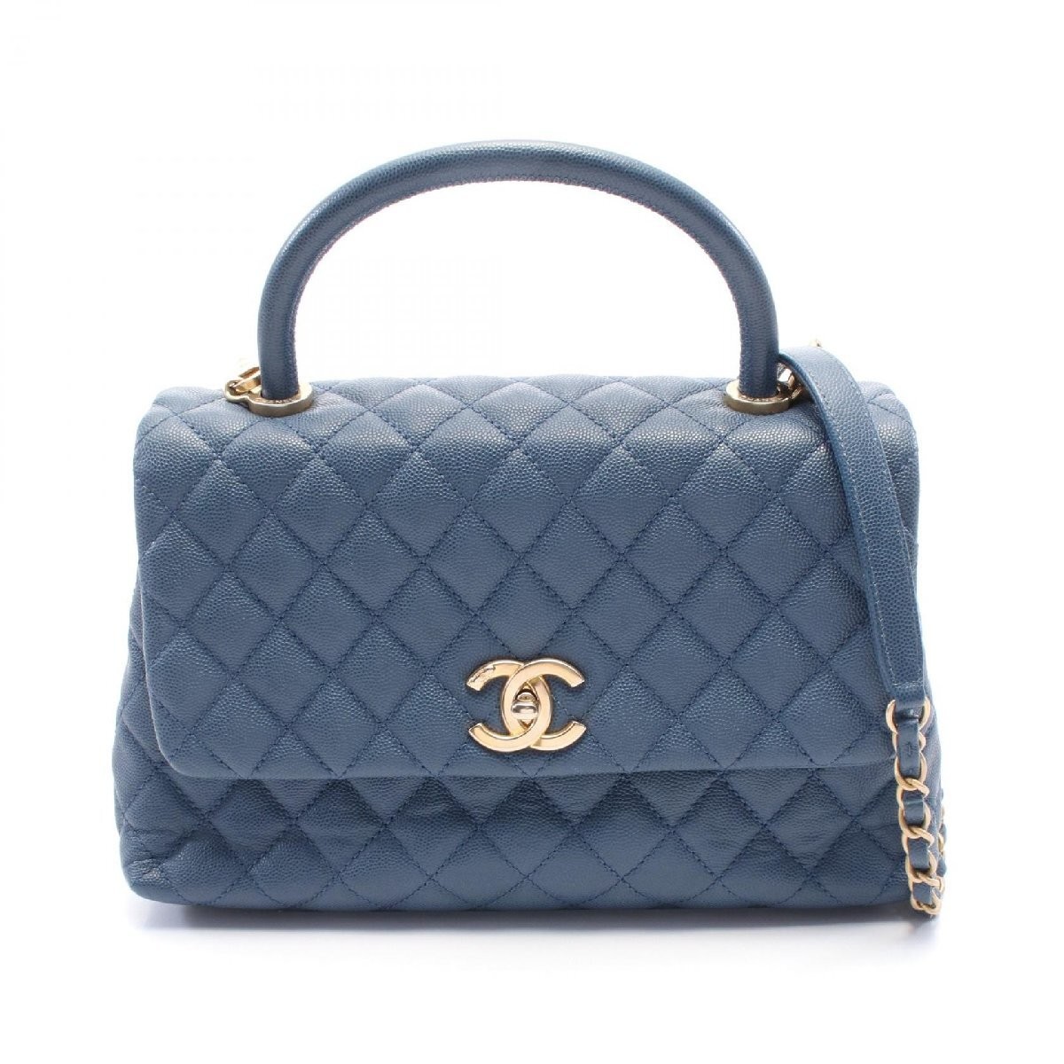 Chanel Coco Handle 29 Top Flap Matelasse Bag in Grained Calfskin