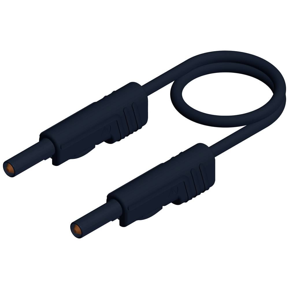 Cordon de mesure banane 4 mm noir Hirschmann MLB 25/1 V câble test électricité universel