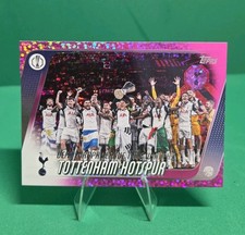 2025-2026 Topps Soccer Tottenham Hotspur Europa League Winners #89 Pink Sparkle