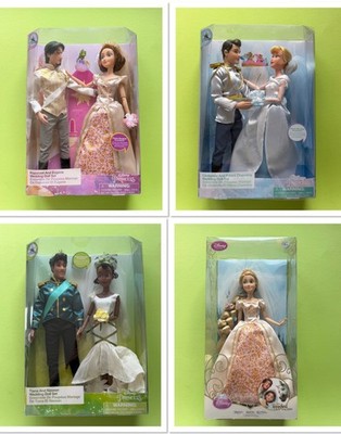 Disney Puppe Wedding Doll Set Hochzeitspuppe Rapunzel Ariel Tiana Cinderella