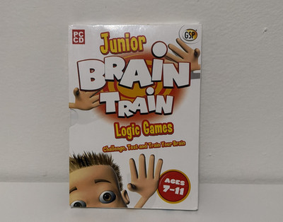 Junior Brain Train (2008) - Logic Games, Ages 7-11 PC Software Complete [Tested]