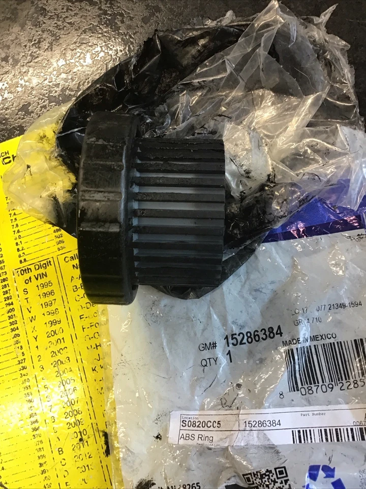 Anillo de tono sensor de velocidad de rueda ABS trasero ACDelco GM equipo original 15286384 Foto 3 de 4