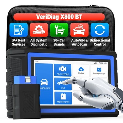 TOPDON Scanner VeriDiag X800 BT Auto Car Full Diagnostic Bidirectional Scan Tool