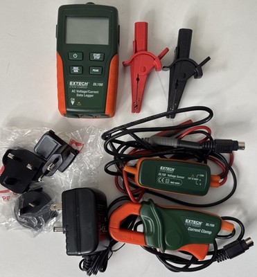 Extech DL150: Datalogger, Single Channel, TRMS/110V Voltage Sensor Current Clamp