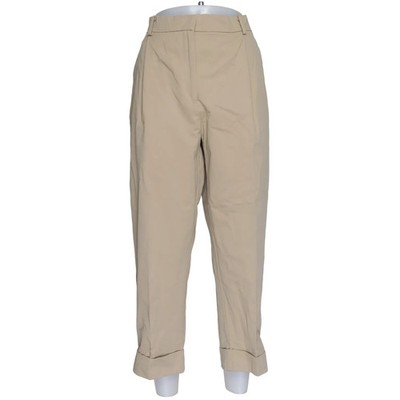 Zara, Hose, Größe: L, Beige, Baumwolle, Einfarbig, Damen #uaB