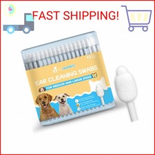 VVHOMIFE Dog Ear Cleaning Swabs 56pcs Gourd-Shaped Cotton Tips for Dogs' Ears