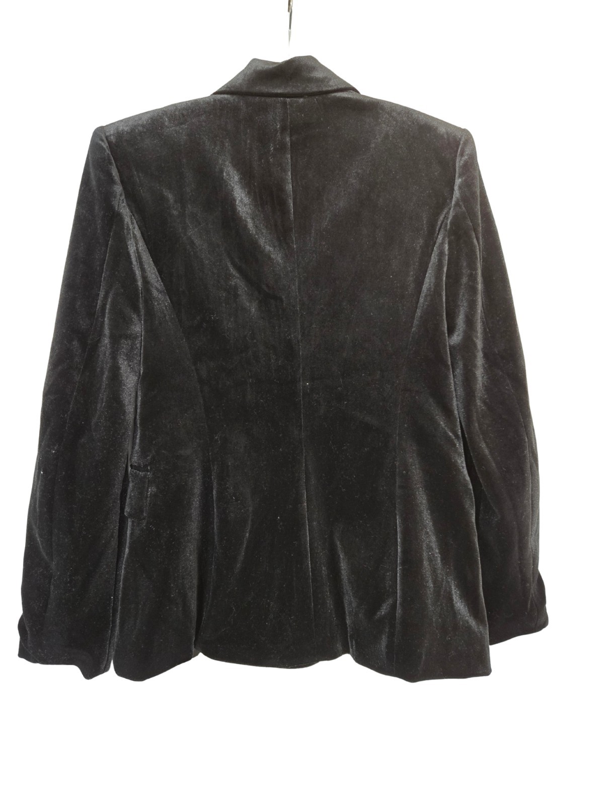 Zara Velvet Double Breasted Blazer With Jewel Buttons Black Size XS NWOT image 2