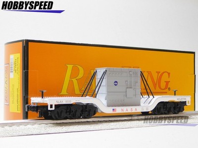 MTH RAILKING NASA DEP. CENTER FLAT CAR W/ TRANSFORMER O GAUGE train 30-76933 NEW