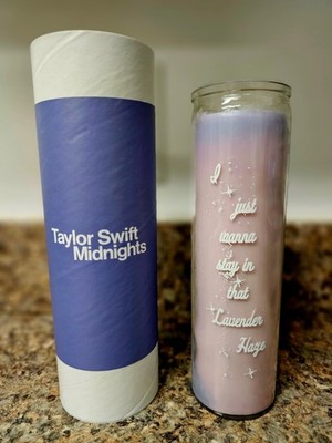 Taylor Swift Midnights In That Lavender Haze Column Candle - Official Merch 