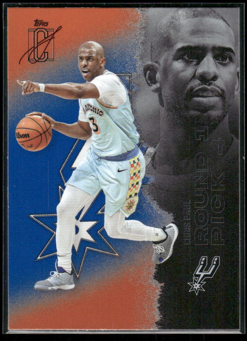 2025-26 Topps Signature Class #2 Chris Paul Blue & Orange