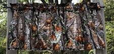 Wildlife Camouflage Woodland Animals Deer Bear Camo 2pc Panel Curtain Drapes