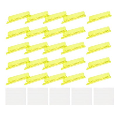 Hanging File Folder Tabs 4 Inch File Folder Tabs and Inserts Yellow 50Pcs