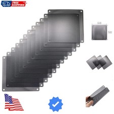 12 Pcs 120mm PVC Black PC Cooler Fan Dust Filter Dustproof Case Cover Compute...