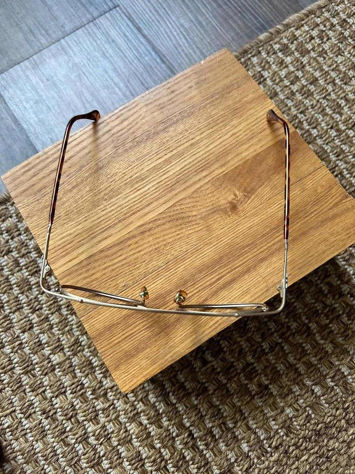 Monturas de gafas Giorgio Armani 024 S 833 oro tortuga retro años 90 44 24 145 Foto 3 de 4