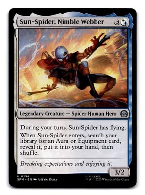 Sun-Spider, Nimble Webber 154 Marvel's Spider-Man Magic: The Gathering NM