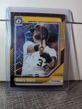 2024 Donruss Optic Black Velocity Prizm Henry Davis #/39 Pittsburgh Pirates