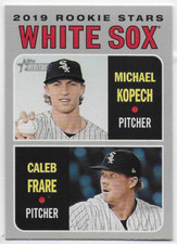2019 Topps Heritage #7 Michael Kopech RC / Caleb Frare RC - Chicago White Sox