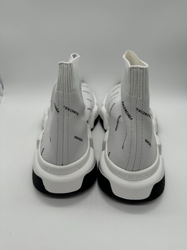 Größe 9 - Balenciaga Speed Trainer Allover Logo - perlgrau mit - Bild 6 von 8