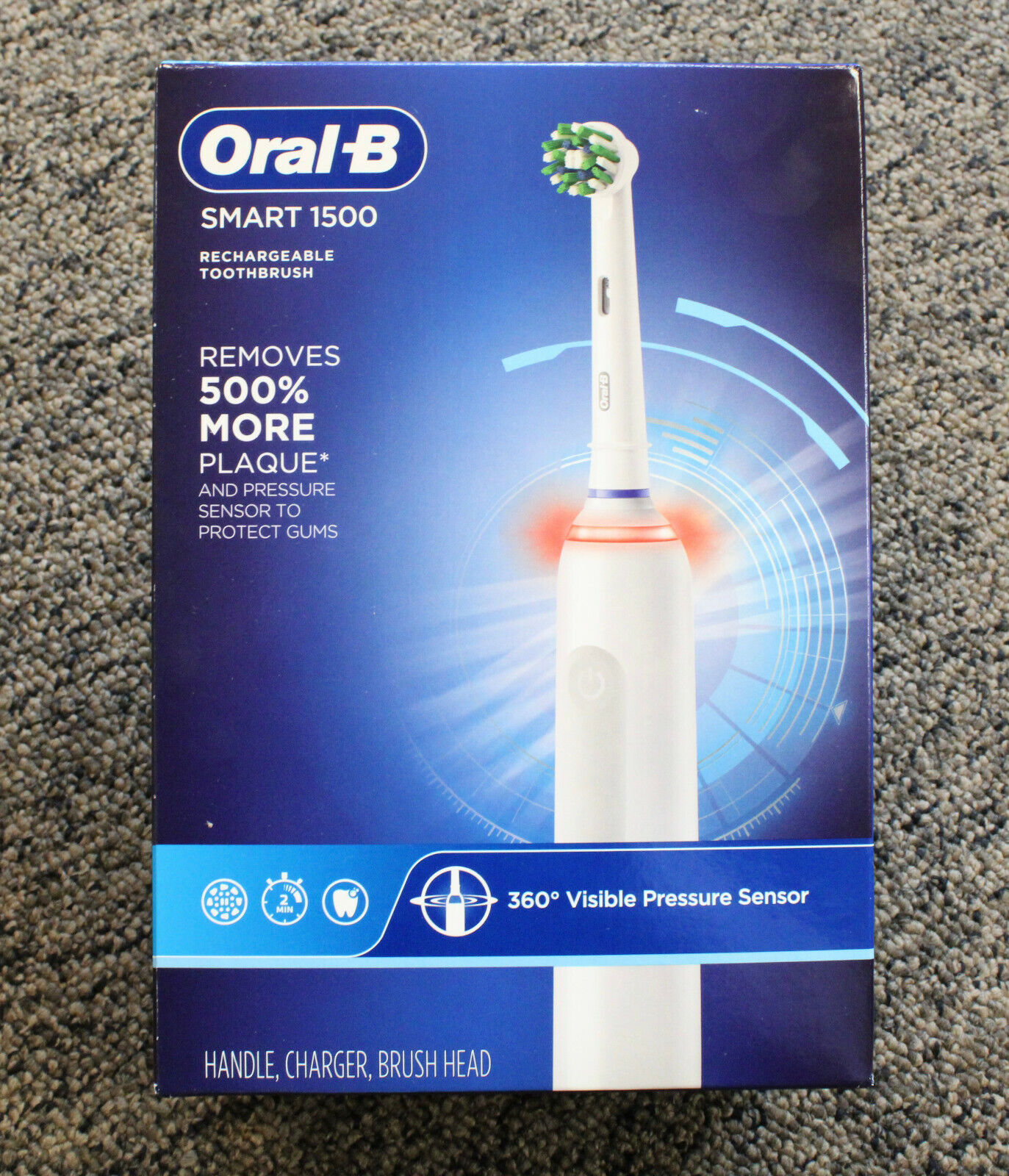 Oral-B Max 55% OFF Smart 1500 Rechargeable Toothbrush Brand New WHITE low-pricing -