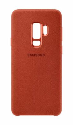 Samsung Galaxy S9+ Alcantara cover- dark red