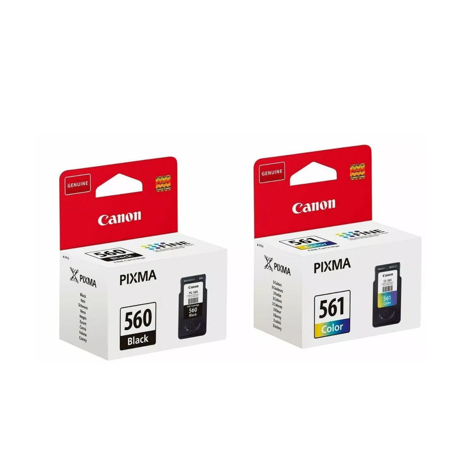 Genuine Canon PG-560 CL-561 Black & Colour Ink Cartridge for Pixma TS7450 TS7451 - Image 6