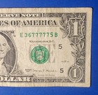 fancy serial number 2017 One Dollar Note FIVE IN A ROW LUCKY 77777,S — photo 1