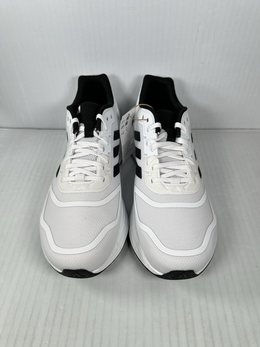 Size 12 Mens Adidas DURAMO 10 White Black Sneaker Shoe  display picture 2