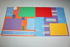 First Grade Premade 12x12 Scrapbook 2 Page Layout - Scrapbooking Pages