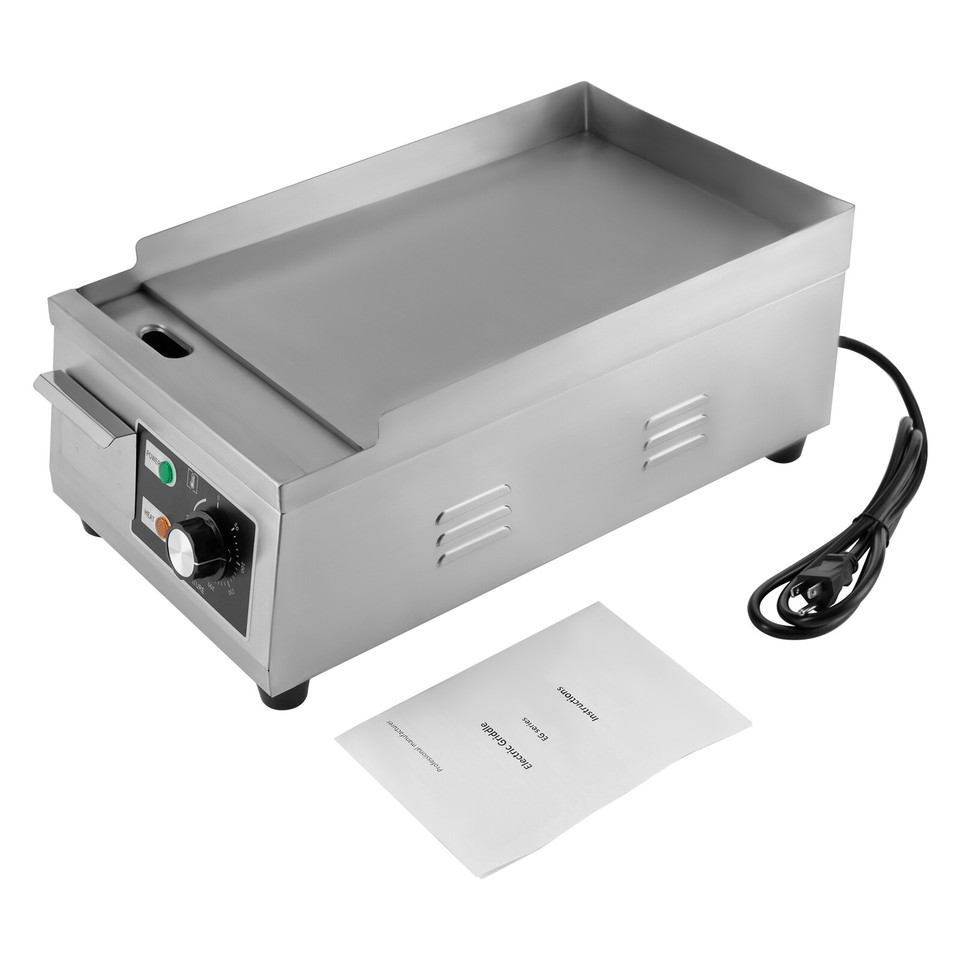 Electric Griddle Hot Plate Countertop Commercial Grill BBQ Cooktop