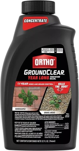 (2) Pack Ortho GroundClear Year Long Vegetation KillerConcentrate, 32 fl. oz.