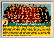 1956 TOPPS #22 CHICAGO CARDINALS TEAM CARD W/OLLIE MATSON & NIGHT TRAIN LANE SP