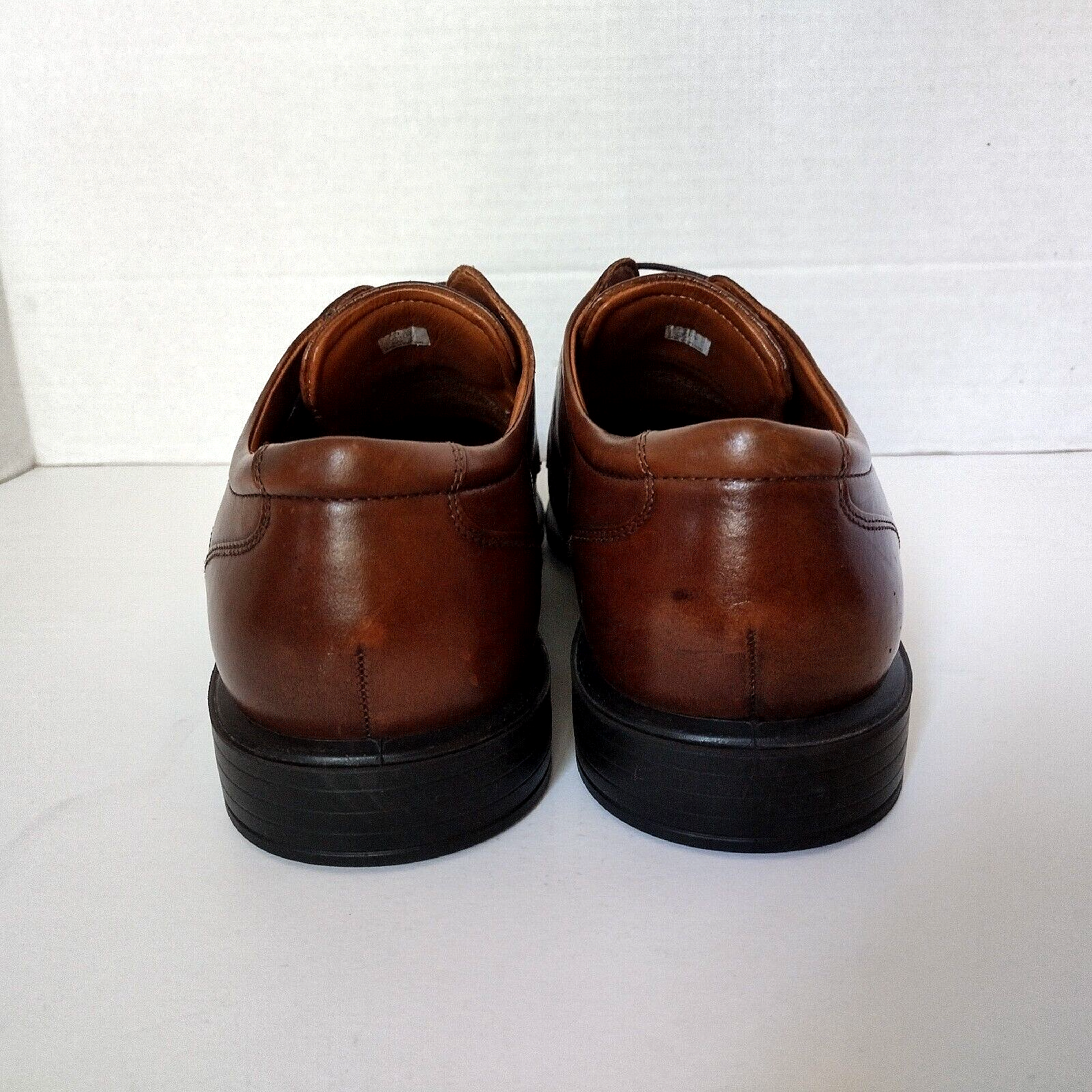 SAOLA Scarpe Ecco Derby Uomo EUR 47 US 13 13 5 EW Vamp Forate Punta Piana Ombra Marrone