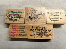 GREAT SELECTION OF WOOD RUBBER SAYING STAMPS YOU WON'T WANT TO MISS