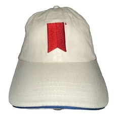 Michelob Ultra White Hat with Red Logo Snapback Cotton