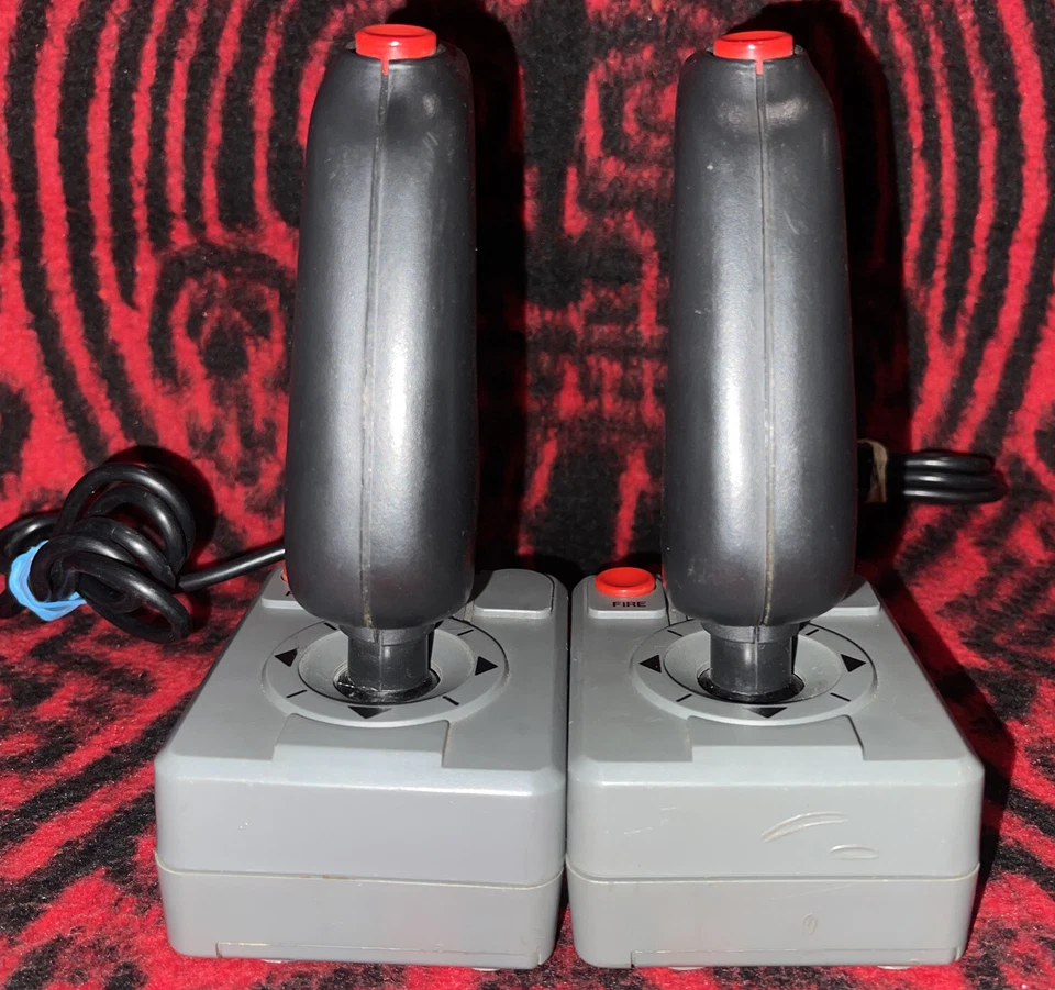 Lot of 2 Genuine Joysticks Model 1160 Atari 2600 Not Fully Functional for Repair - Image 3 of 3