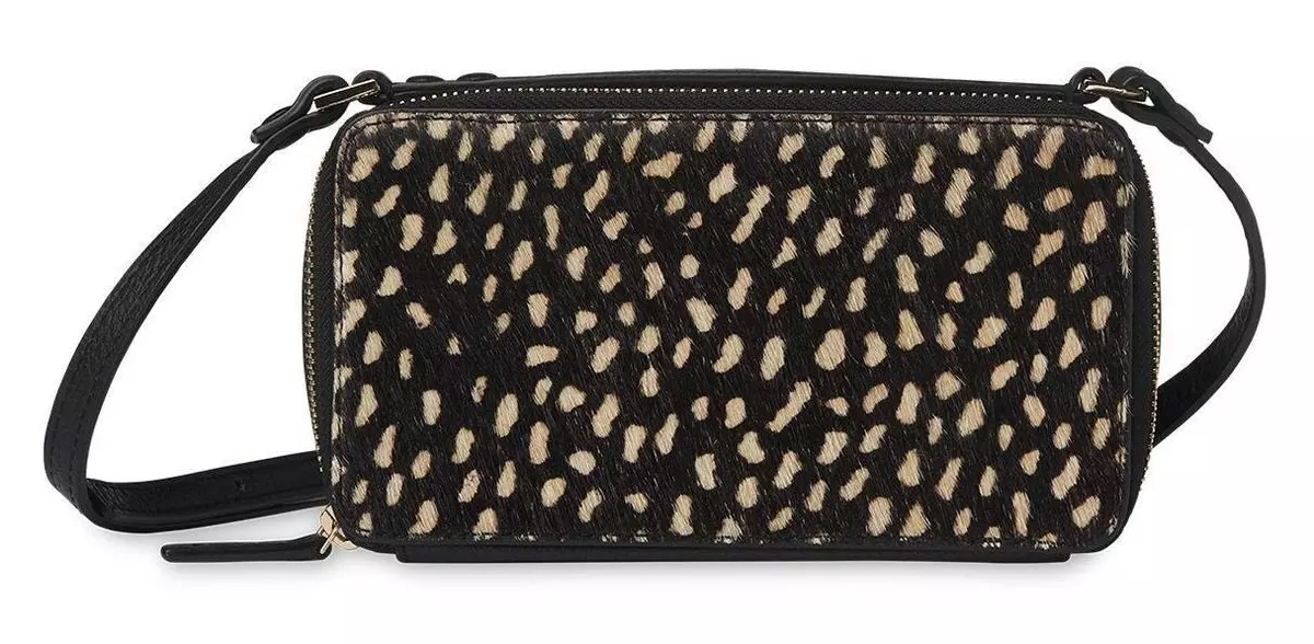 Whistles Leather Clarence Animal Pony Print Box Handbag Bag New