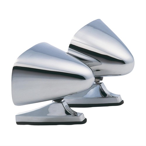 Pair Of Chrome Universal Towing Mirrors – 3-Point Mount For Trucks, Vans & Pickups