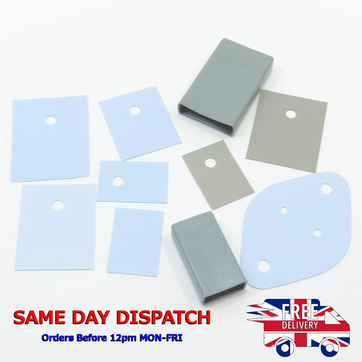 Thermal Conduction Transistor Silicone Sheet Insulation Pad Cap Boot Insulator