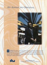 1996 Print Ad of DW Drum Workshop An American Original Jim Keltner